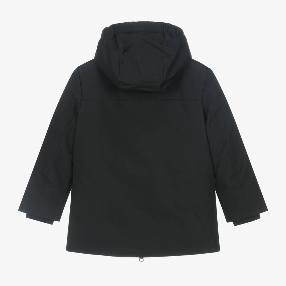 Calvin Klein-Boys Black Quilted Jacket | Childrensalon Outlet