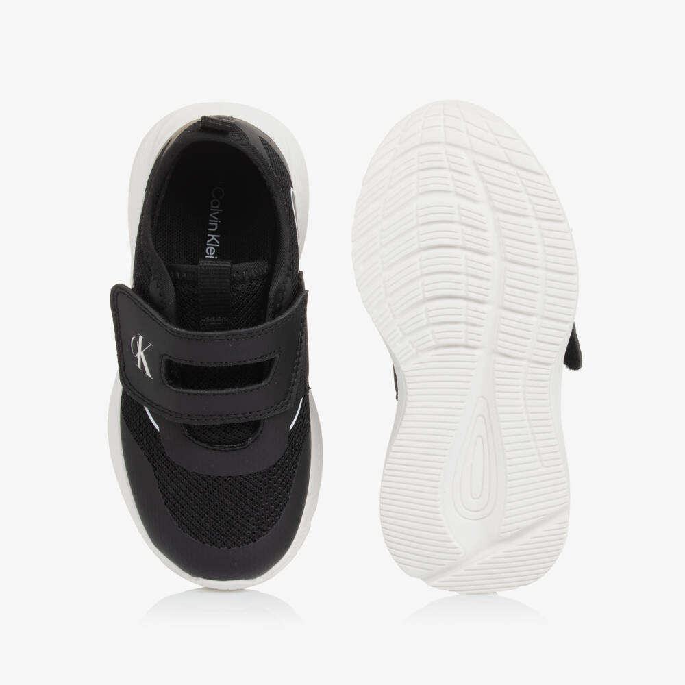 Calvin Klein-Boys Black Sporty Mesh Sneakers | Childrensalon Outlet