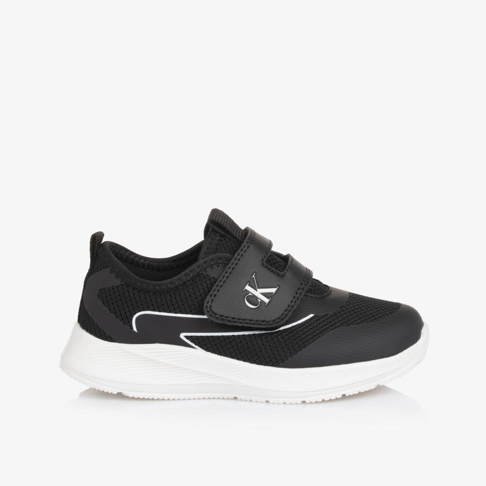 Calvin Klein-Boys Black Sporty Mesh Sneakers | Childrensalon Outlet