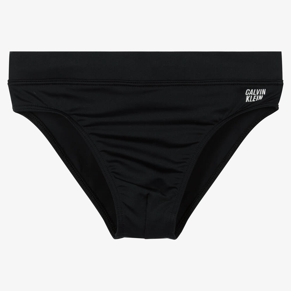 Calvin Klein Boys Black Swim Briefs Childrensalon Outlet