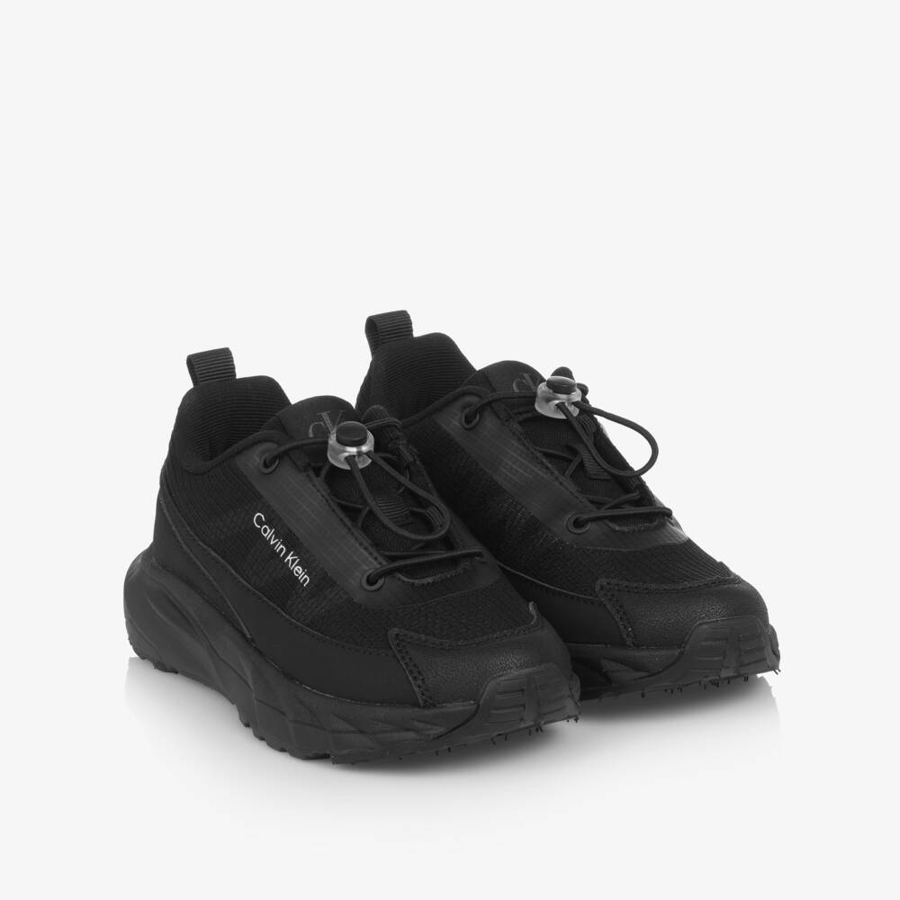Calvin Klein-Boys Black Toggle Sport Trainers | Childrensalon Outlet