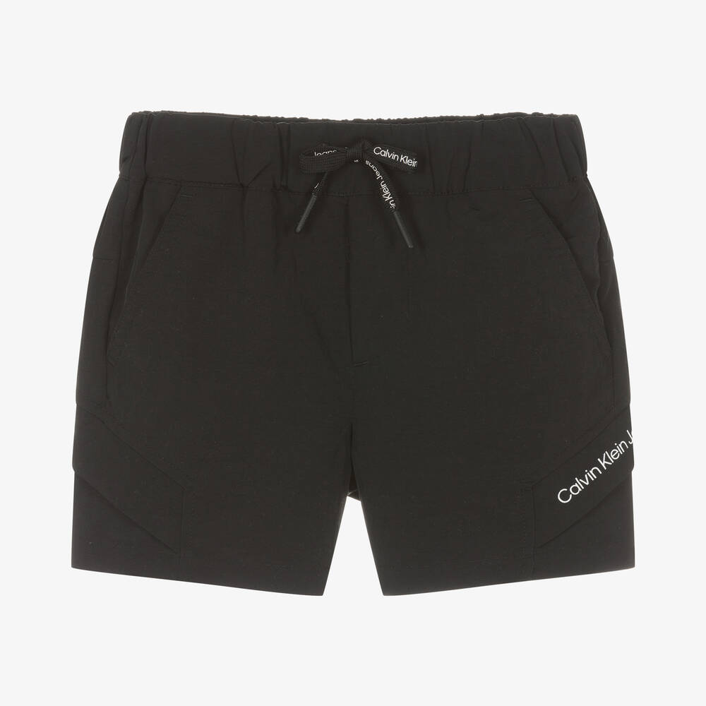 Calvin Klein Джинсы-Черные шорты с карманами | Childrensalon Outlet