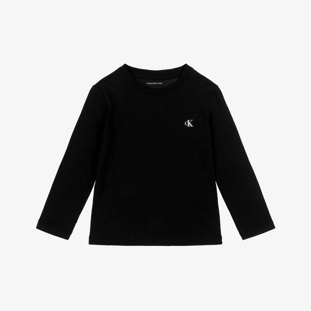 Calvin Klein-Футболки из хлопка черно-белые для мальчиков | Childrensalon Outlet