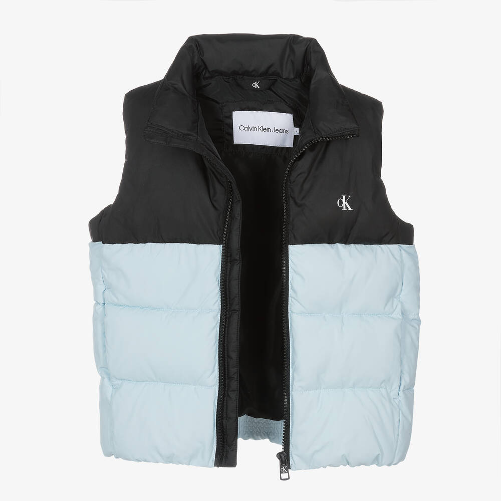 Calvin Klein Doudoune sans manches bleue garcon