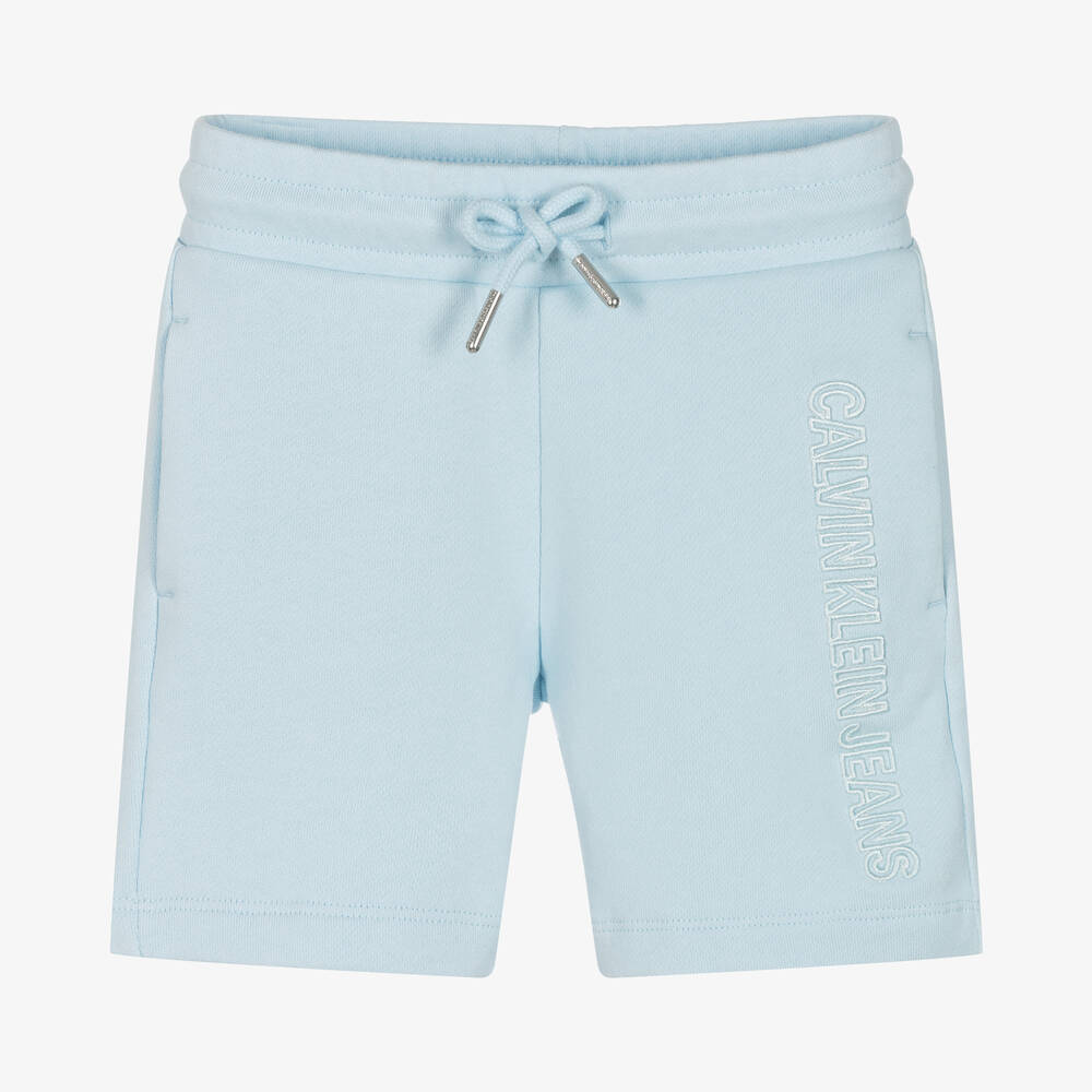 Calvin Klein Jeans - Short bleu en coton garçon | Childrensalon