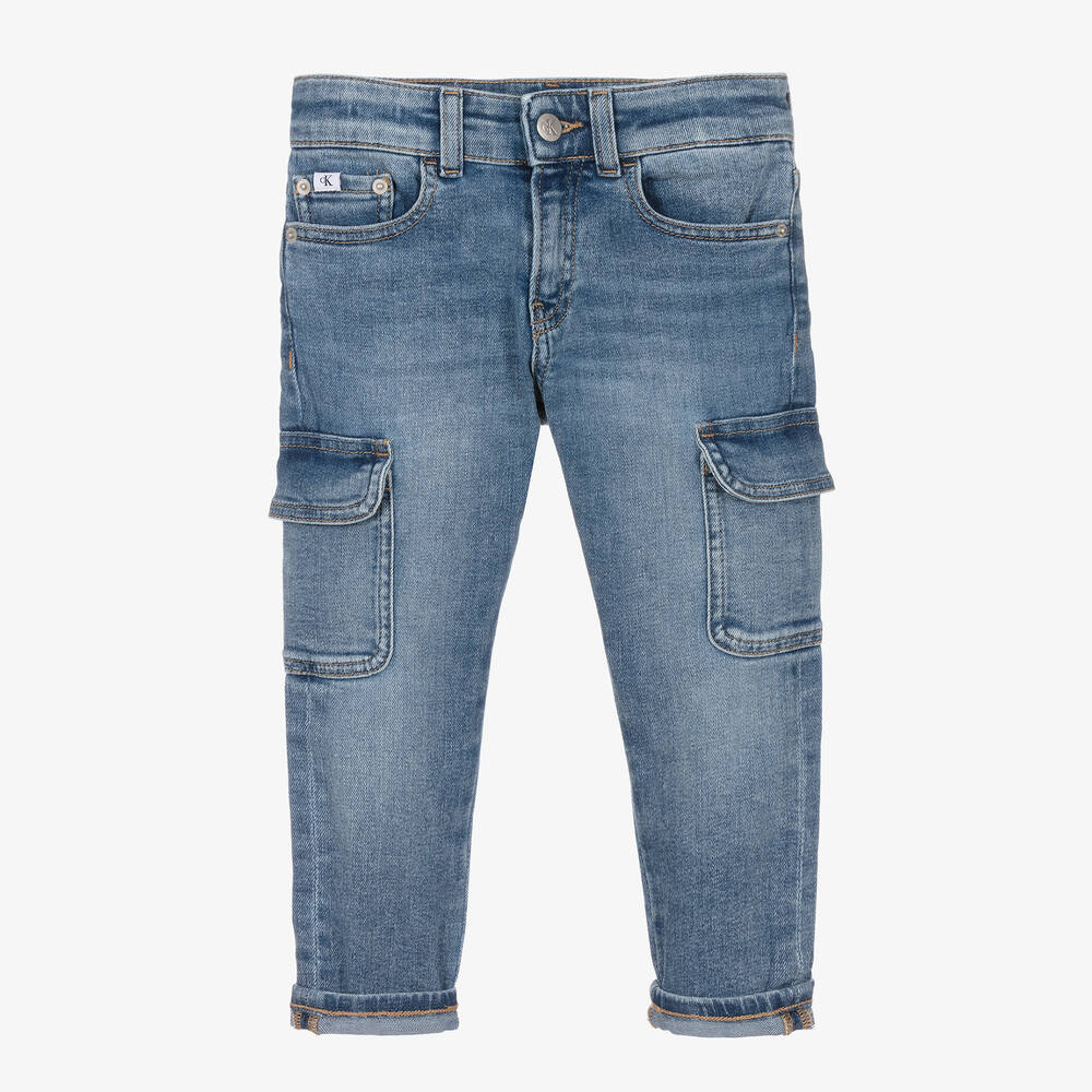Calvin Klein - Синие джинсы свободной посадки | Childrensalon