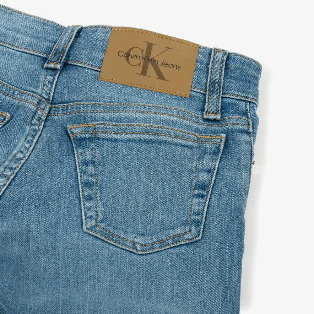 Calvin Klein-Boys Blue Denim Dad Jeans | Childrensalon Outlet