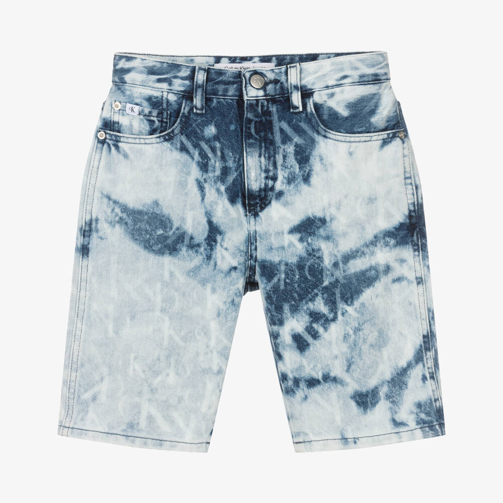 Calvin Klein Jeans - Boys Blue Denim Relaxed Shorts | Childrensalon
