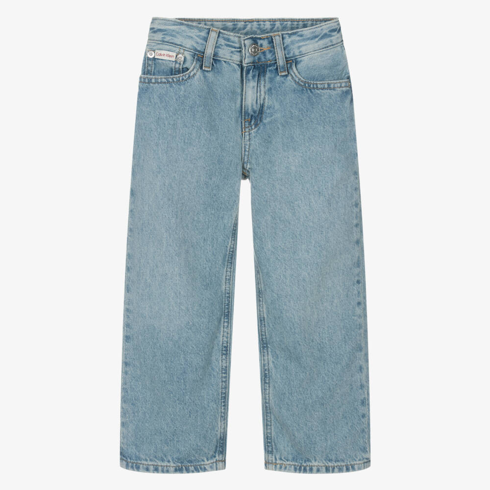 Calvin Klein-Boys Blue Denim Skater Jeans | Childrensalon Outlet