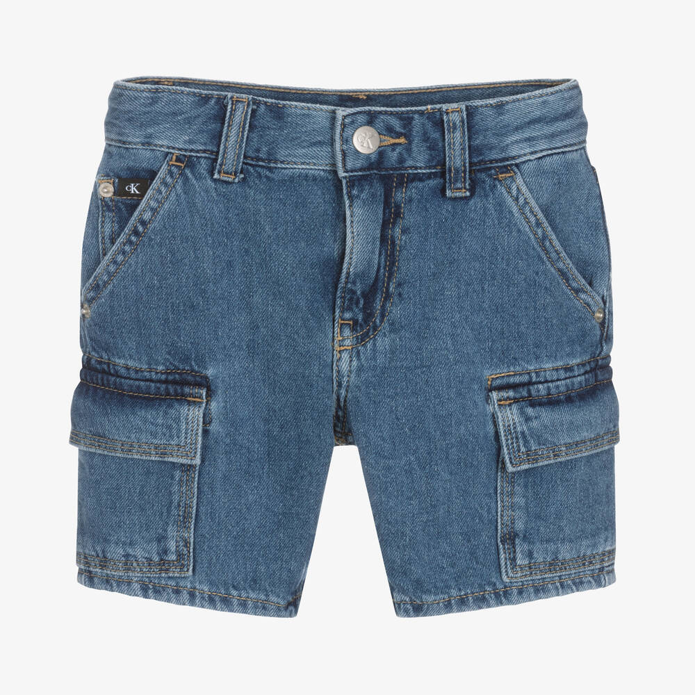 Calvin Klein Jeans - Blaue Cargo-Jeans-Shorts für Jungen | Childrensalon
