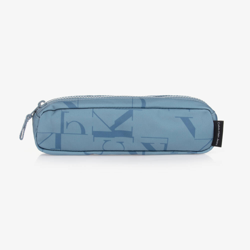 Calvin Klein-Boys Blue Logo Pencil Case | Childrensalon Outlet