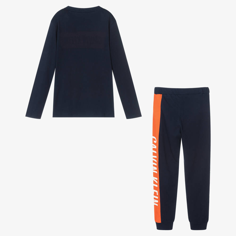 Calvin Klein-Синяя пижама для мальчиков | Childrensalon Outlet