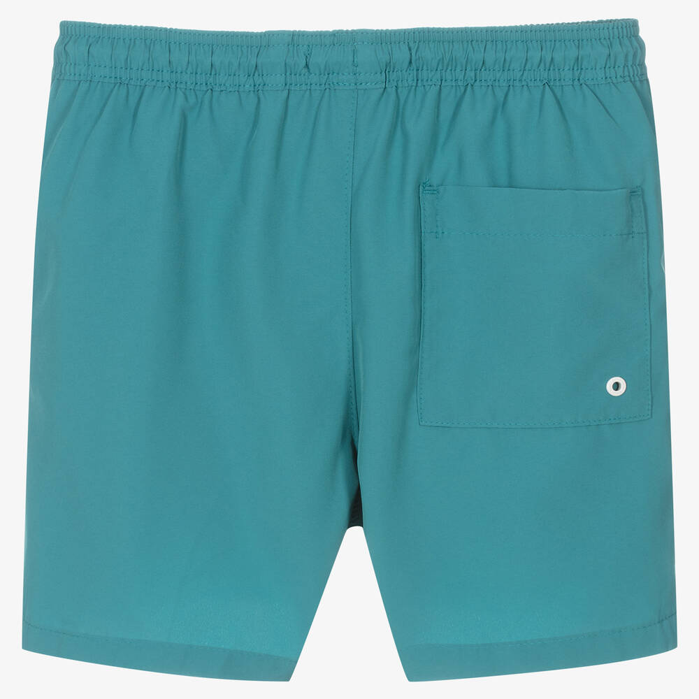 كالفين كلاين-Boys Blue Logo Swim Shorts | Childrensalon Outlet