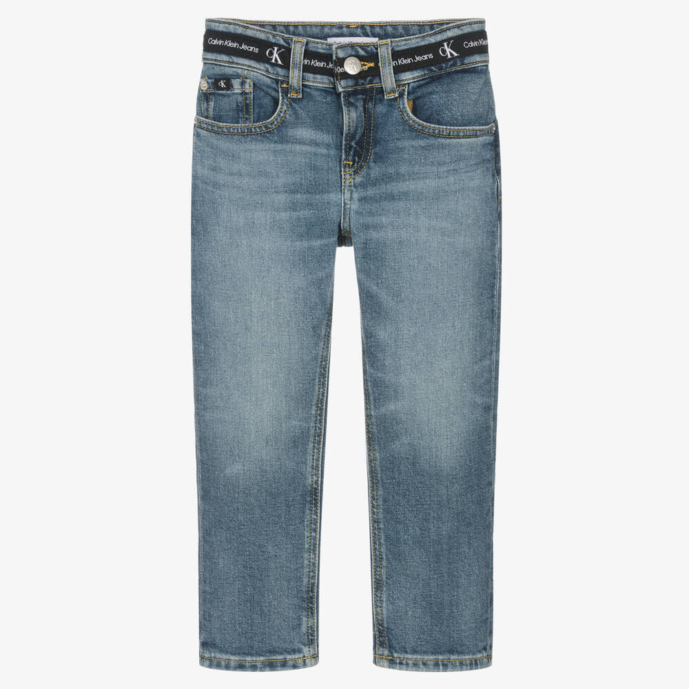 Calvin Klein Jeans - Boys Blue Regular Straight Jeans | Childrensalon