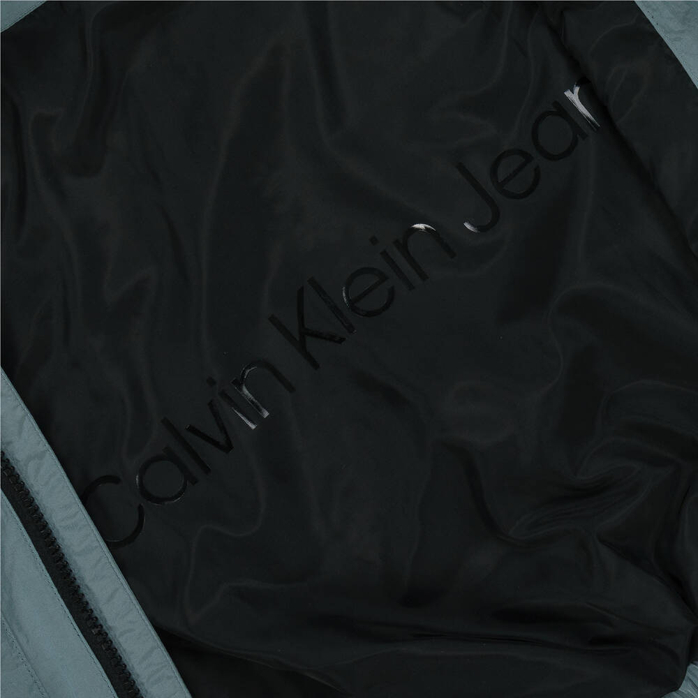 Calvin Klein-Серо-голубая куртка-бомбер для мальчиков | Childrensalon Outlet