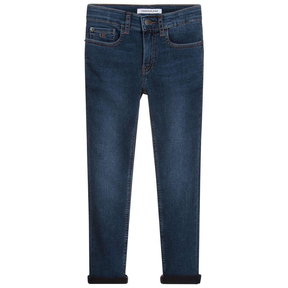 Calvin Klein Jeans - Jean skinny bleu Garçon | Childrensalon