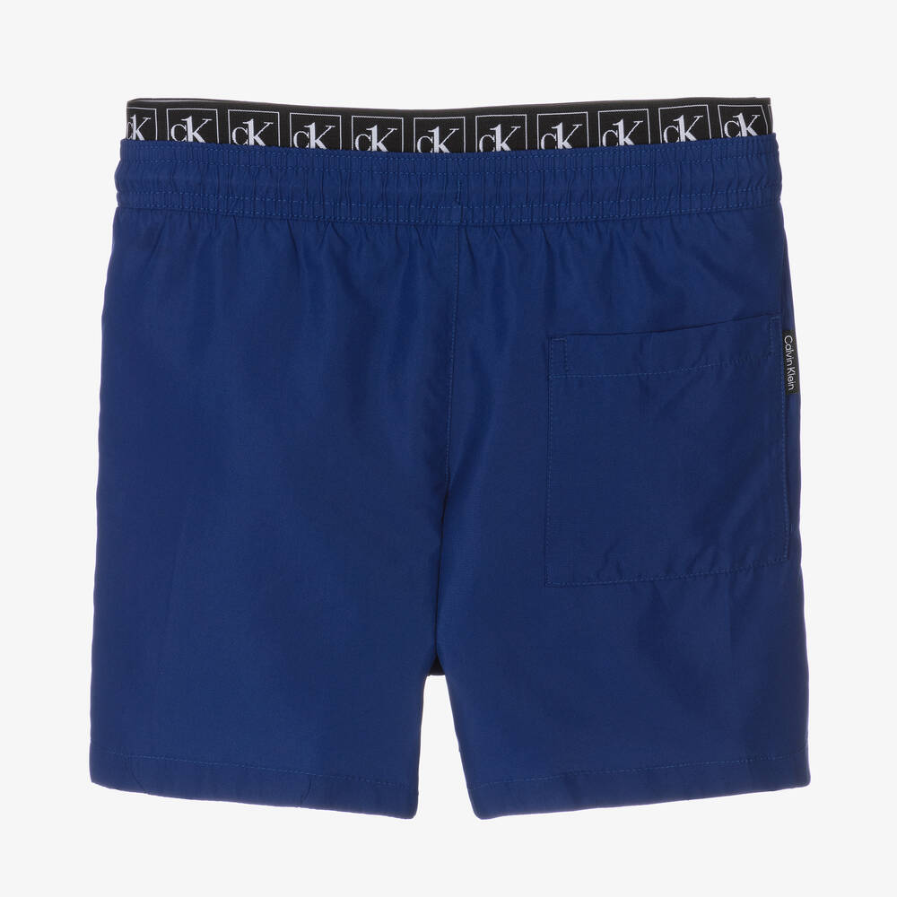 Calvin Klein-Boys Blue Swim Shorts | Childrensalon Outlet