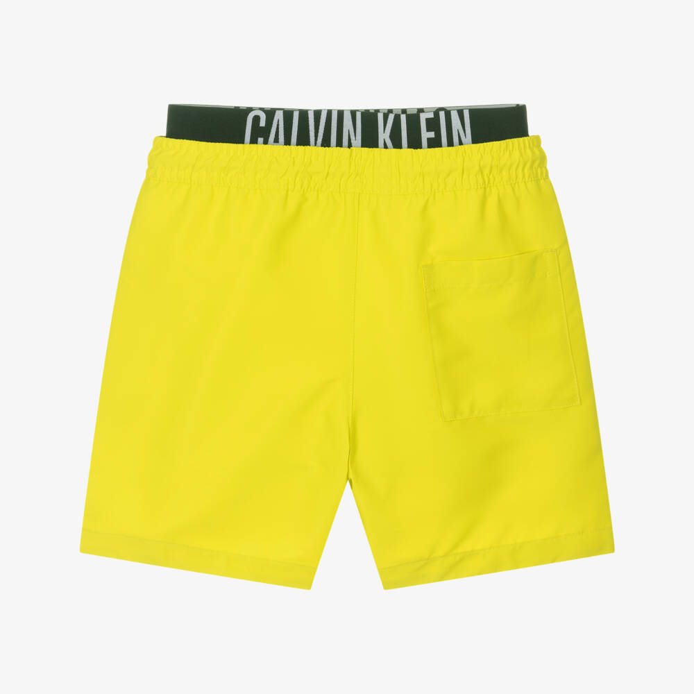Calvin Klein-Boys Bright Yellow Beach Shorts | Childrensalon Outlet