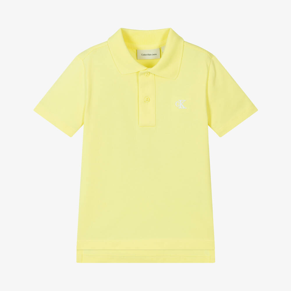Calvin Klein-Ярко-желтая рубашка поло для мальчиков | Childrensalon Outlet
