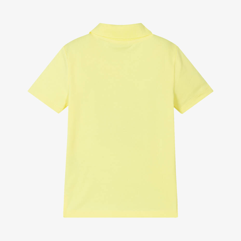 Calvin Klein-Boys Bright Yellow Piqué Polo Top | Childrensalon Outlet