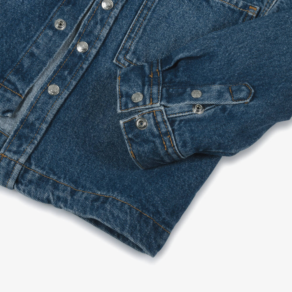 Calvin Klein-Boys Casual Blue Denim Top | Childrensalon Outlet