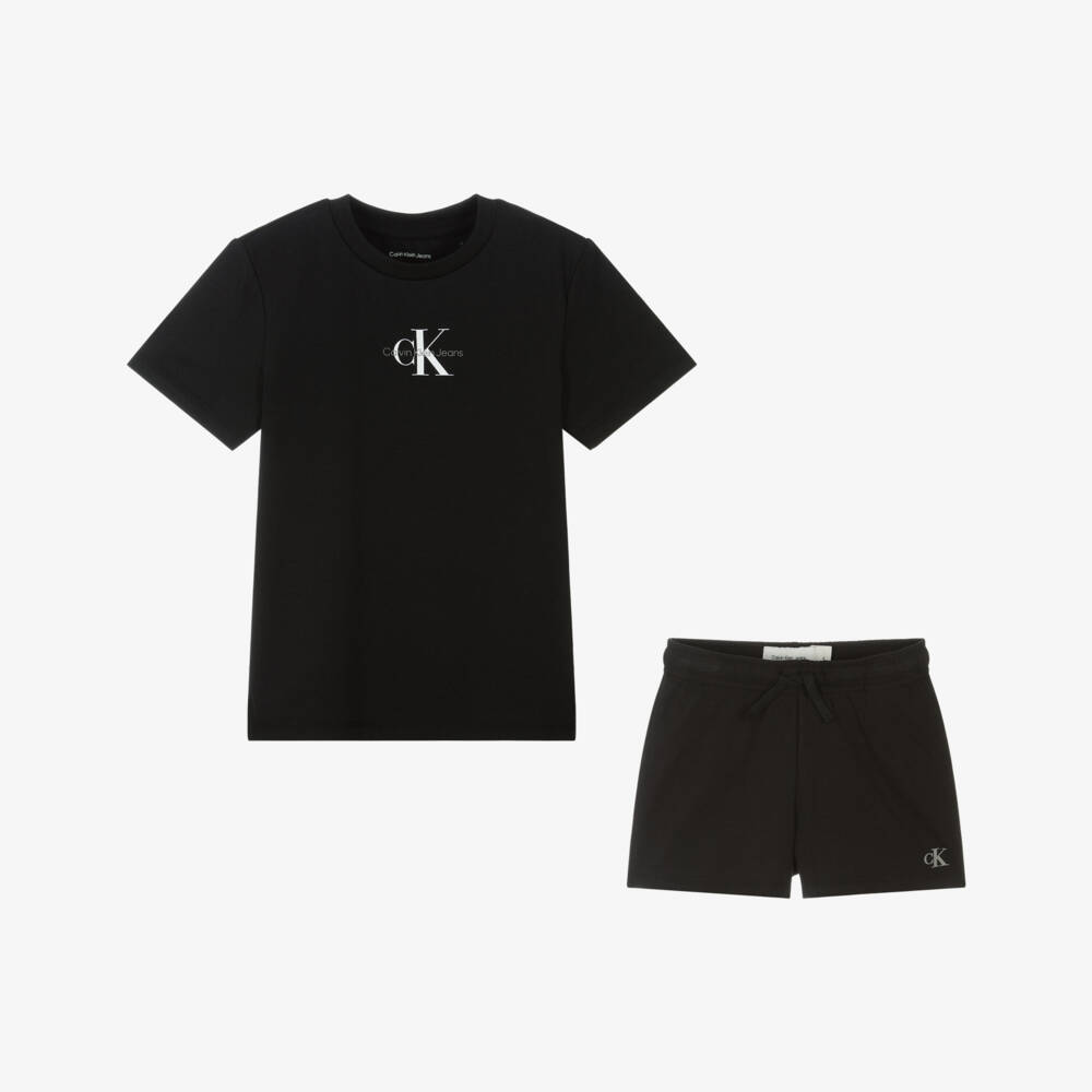 Calvin Klein-Boys Charcoal Comfort Cotton Ensemble | Childrensalon Outlet