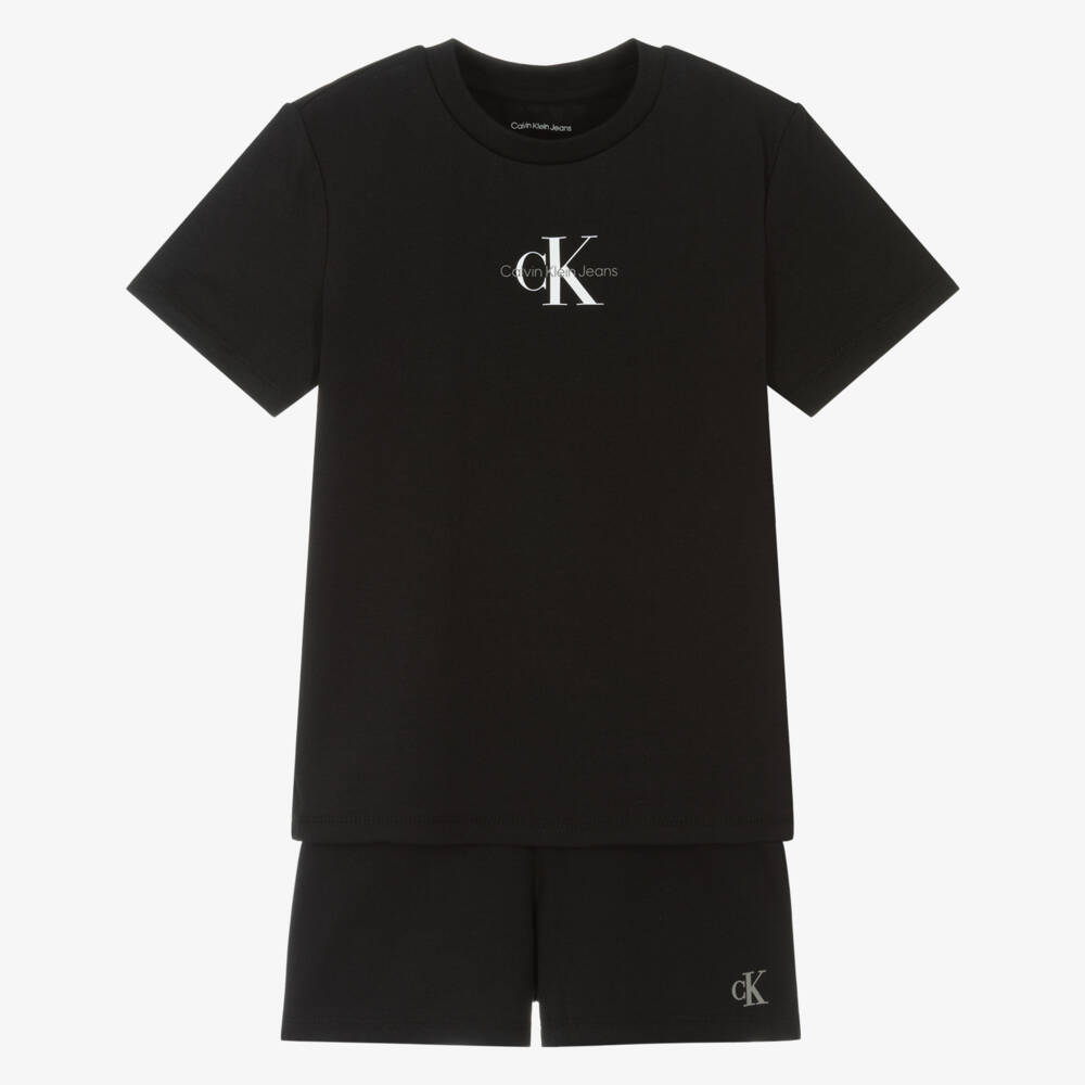 Calvin Klein-Boys Charcoal Comfort Cotton Ensemble | Childrensalon Outlet
