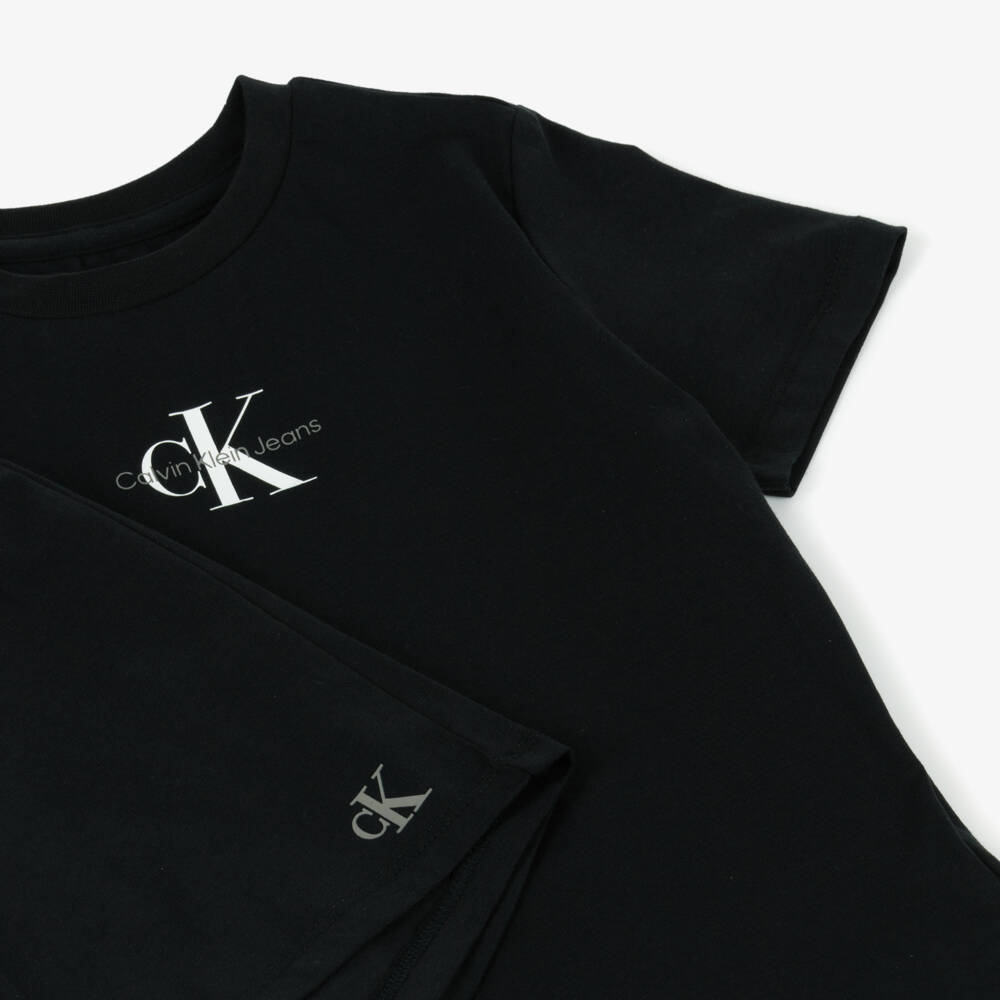 Calvin Klein-Boys Charcoal Comfort Cotton Ensemble | Childrensalon Outlet