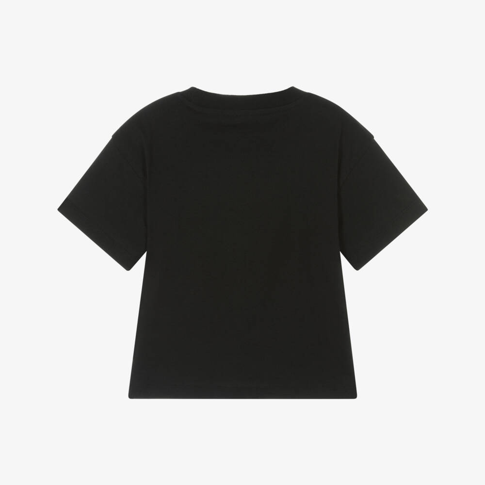 Calvin Klein-Boys Charcoal Cotton Tee | Childrensalon Outlet