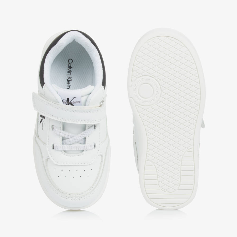 Calvin Klein-Элегантные белые кроссовки с логотипом для мальчиков | Childrensalon Outlet