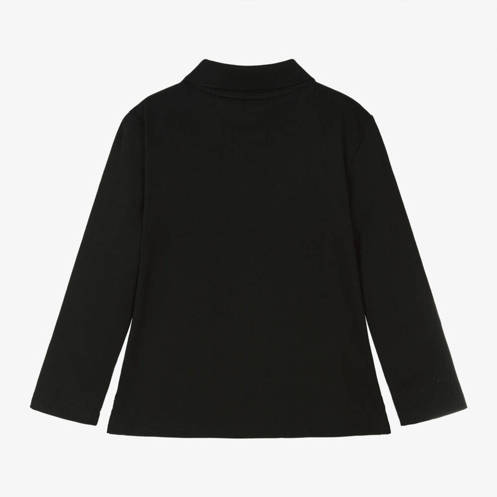 Calvin Klein-Boys Classic Black Cotton Polo | Childrensalon Outlet