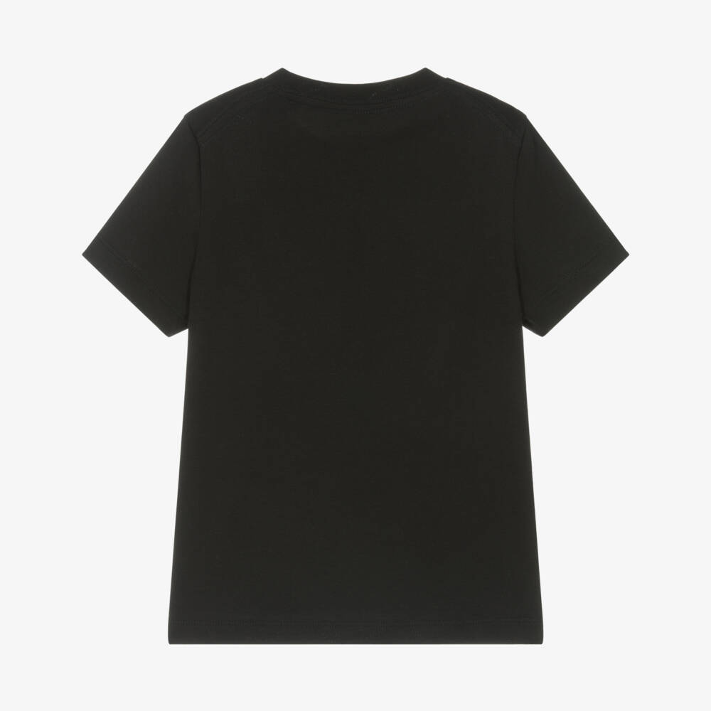 Calvin Klein-Boys Classic Black Cotton Tee | Childrensalon Outlet