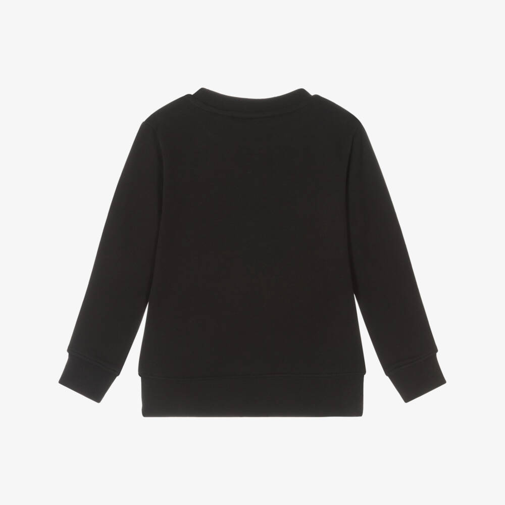 Calvin Klein-Boys Classic Black Jersey Sweatshirt | Childrensalon Outlet