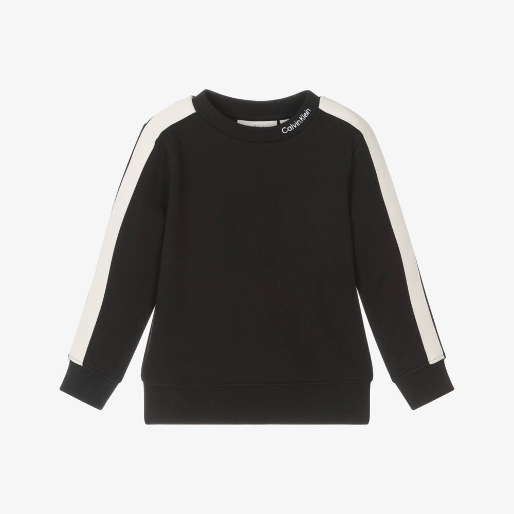 Calvin Klein-Классический черный свитшот для мальчиков | Childrensalon Outlet