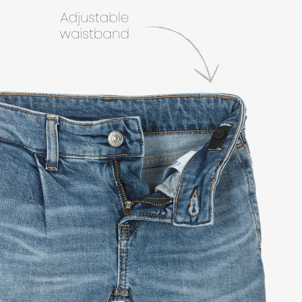 Calvin Klein-Boys Classic Blue Straight Denim Pants | Childrensalon Outlet