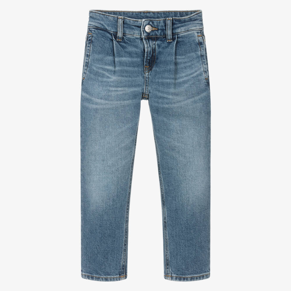 Calvin Klein-Классические синие прямые джинсы для мальчиков | Childrensalon Outlet