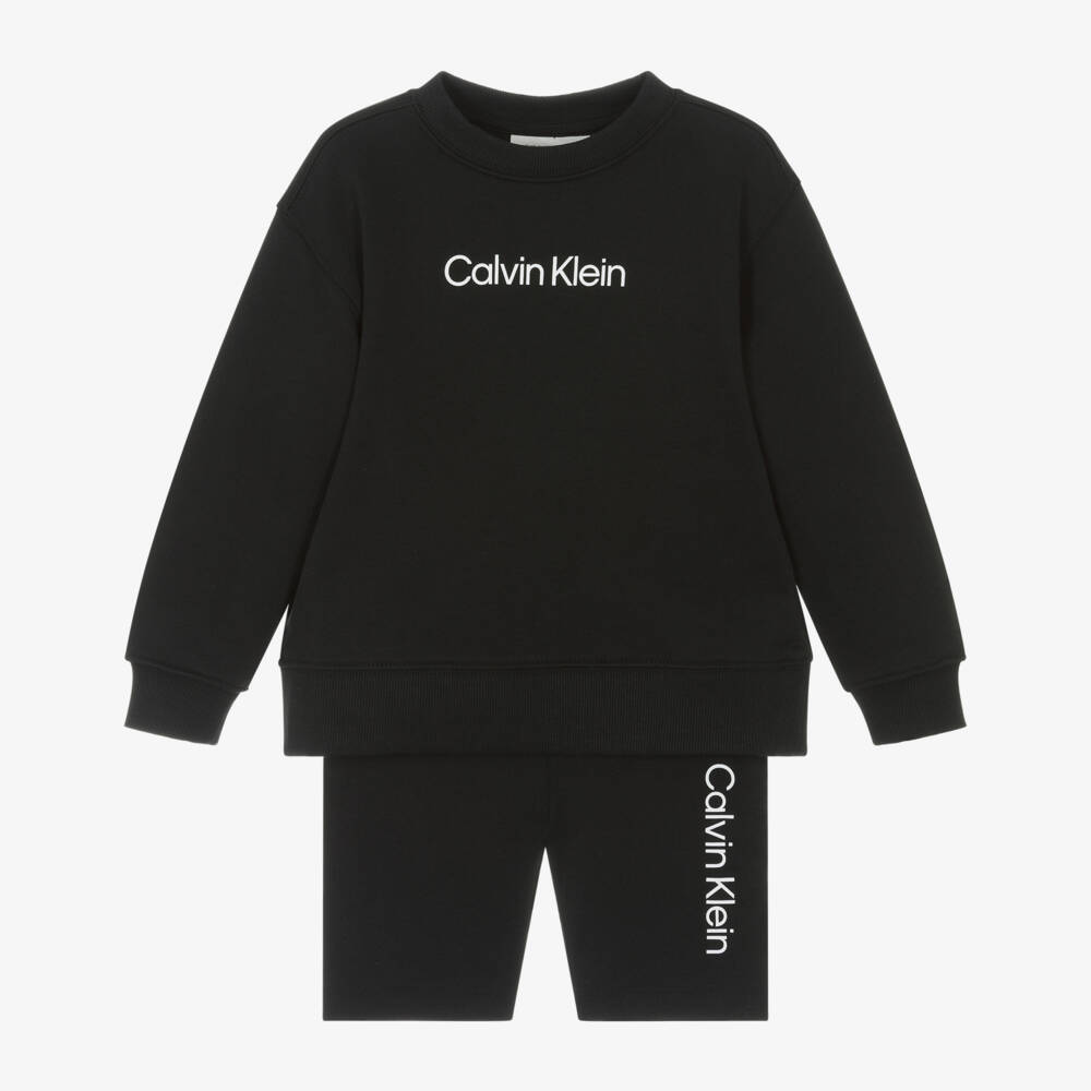 Calvin Klein-Классический комплект из черного трикотажа для мальчиков | Childrensalon Outlet