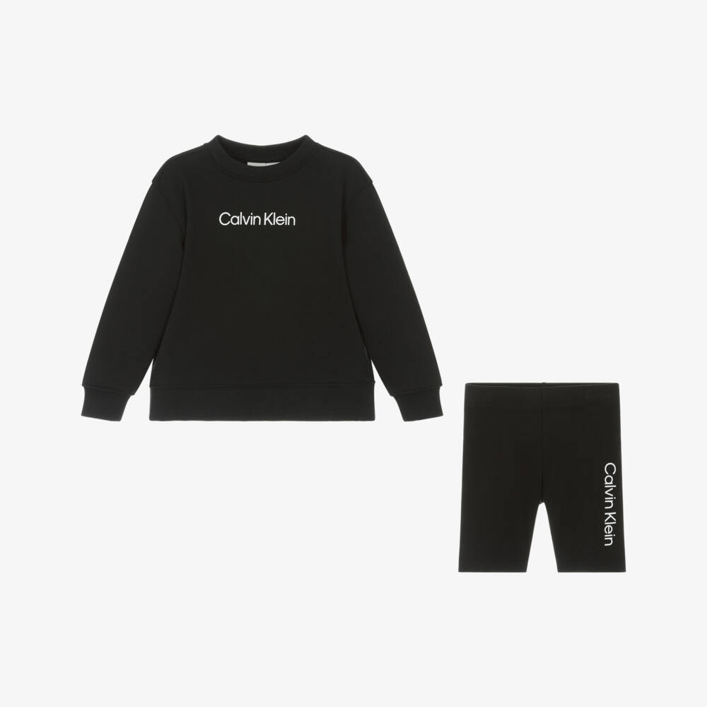 Calvin Klein-Классический комплект из черного трикотажа для мальчиков | Childrensalon Outlet