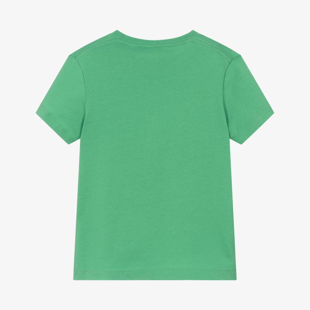 Calvin Klein-Boys Classic Green Cotton Tee | Childrensalon Outlet