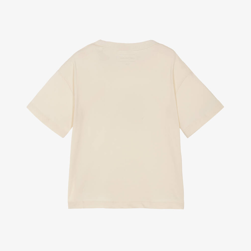 Calvin Klein-Boys Classic Ivory Tee | Childrensalon Outlet