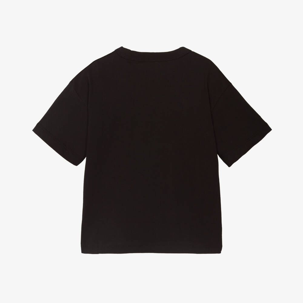 Calvin Klein-Футболка из хлопка черная для мальчиков | Childrensalon Outlet