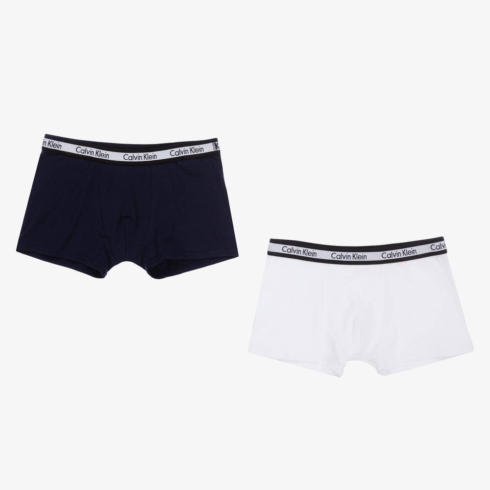 Calvin Klein - Boys Cotton Boxer Shorts (2 Pack) | Childrensalon Outlet