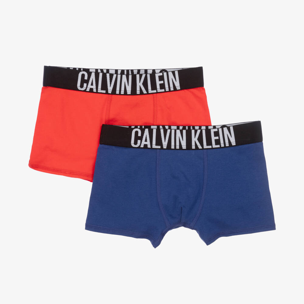 Calvin Klein-Boys Cotton Boxer Shorts Duo | Childrensalon Outlet
