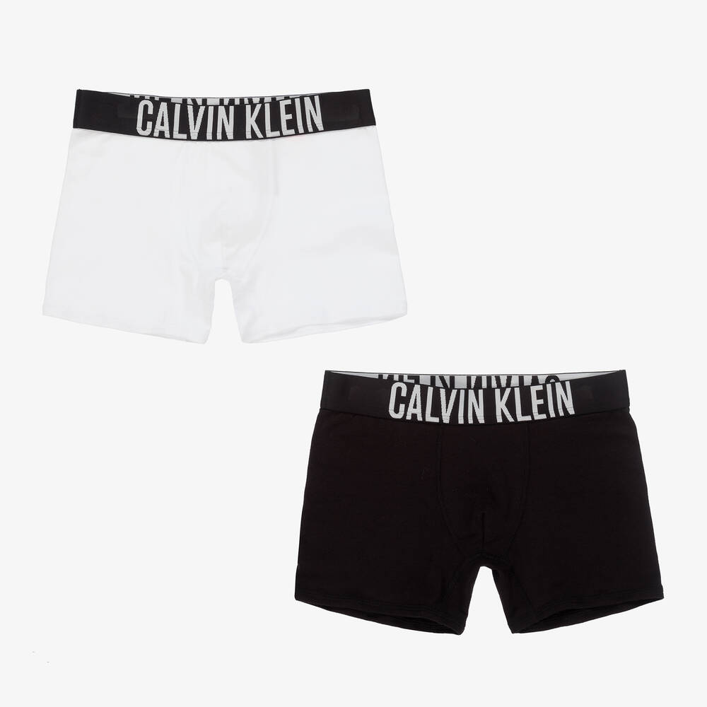Calvin Klein Boys Cotton Boxers 2 Pack Childrensalon Outlet