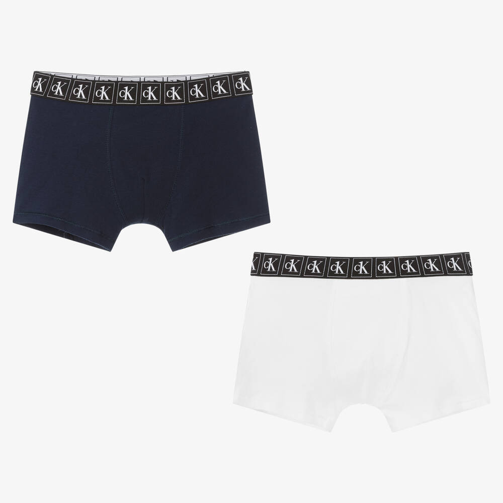 Calvin Klein - Boys Cotton Boxers (2 Pack) | Childrensalon