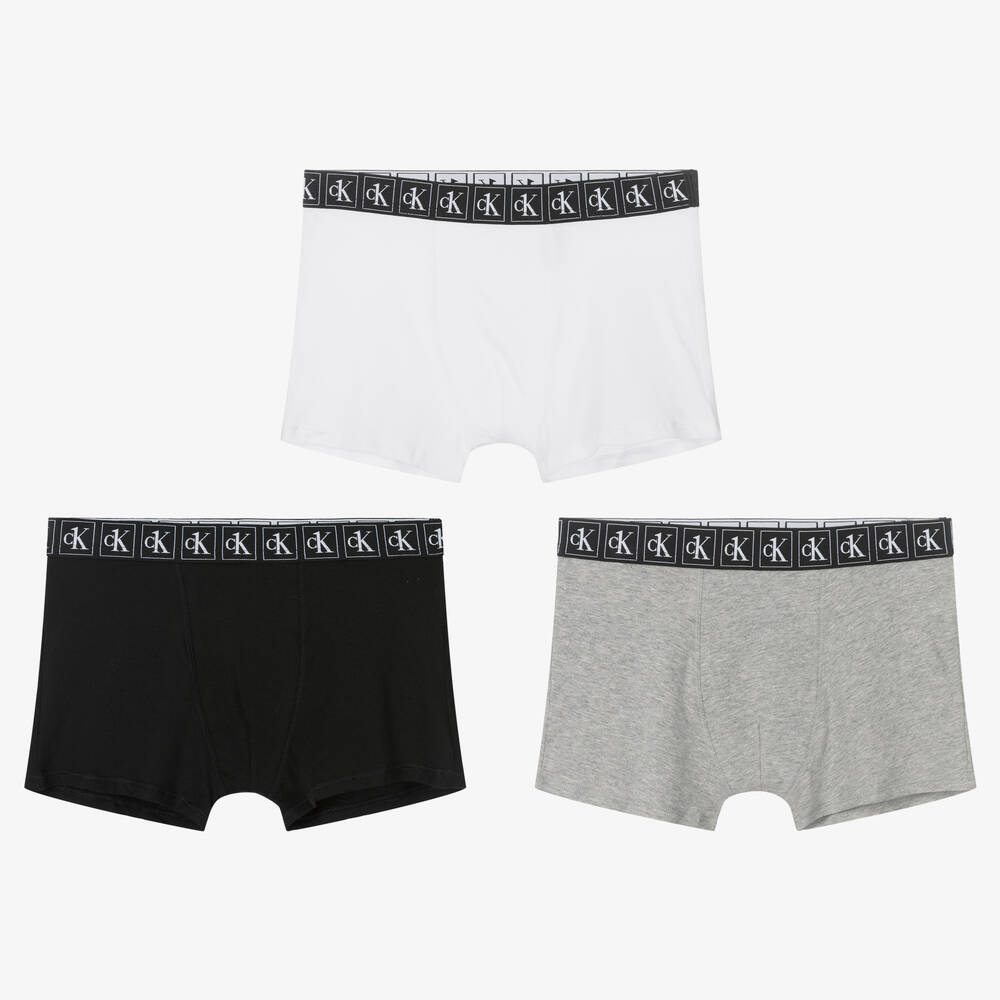 Calvin Klein - Boys Cotton Boxers (3 Pack) | Childrensalon