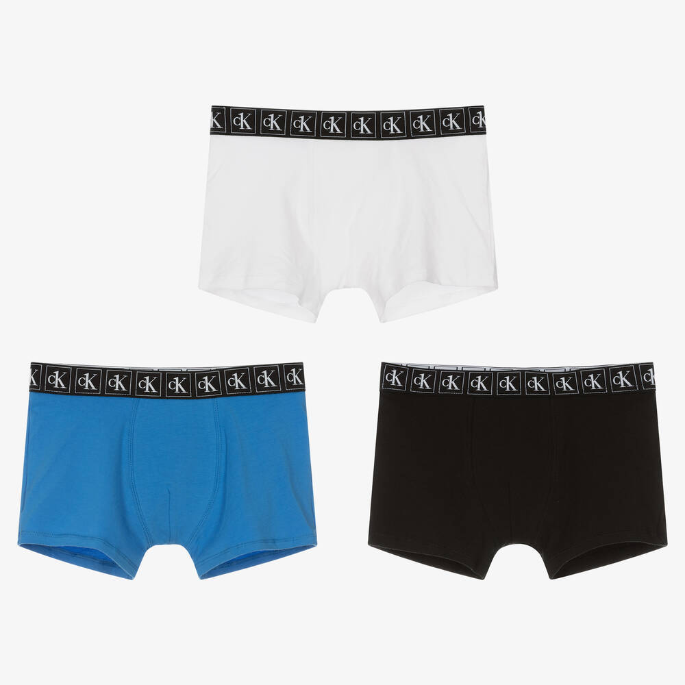 Calvin Klein - Boys Cotton Boxers (3 Pack) | Childrensalon