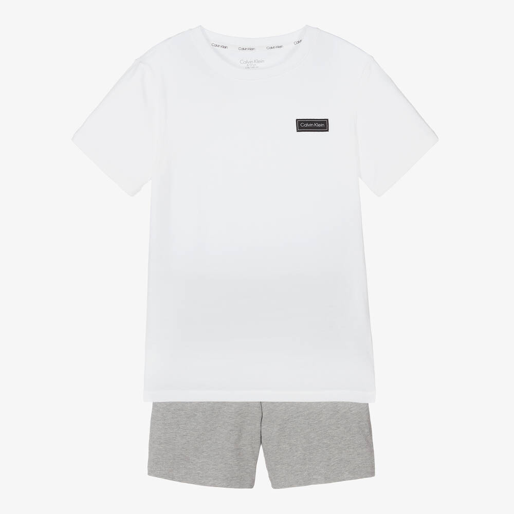 Calvin Klein - Boys Cotton Logo Pyjamas  | Childrensalon