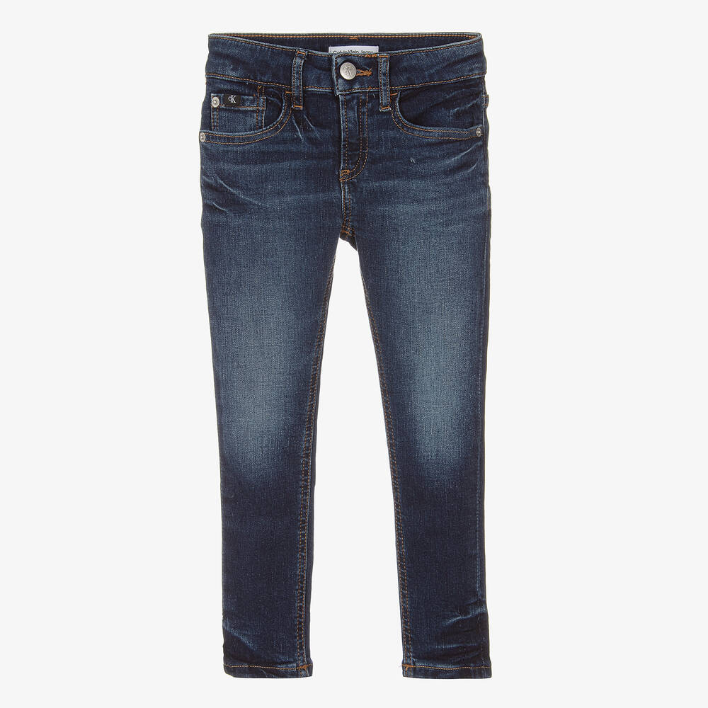 Calvin Klein - Синие джинсы скинни для мальчиков | Childrensalon