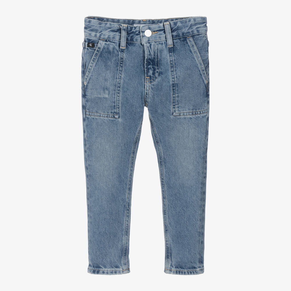 Calvin Klein-Boys Denim Dad Fit Jeans | Childrensalon Outlet